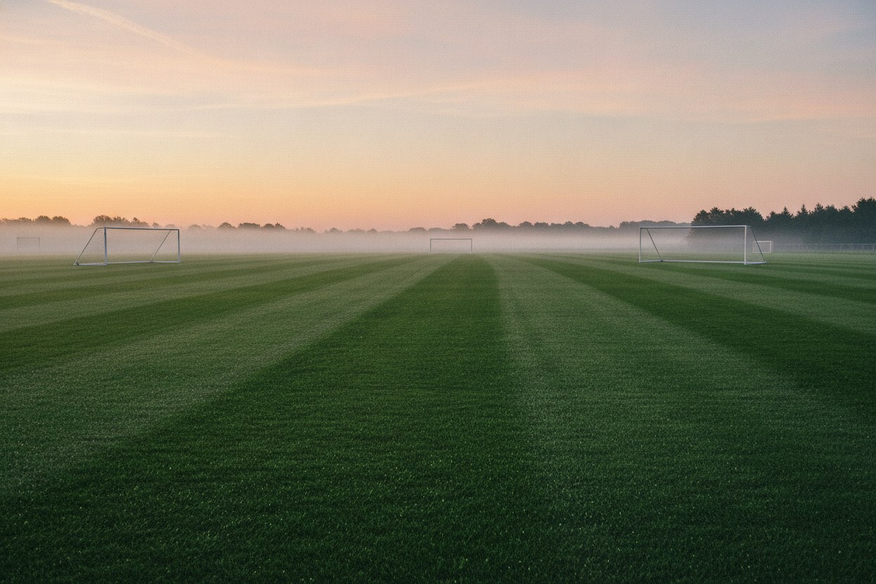Şafak vakti antrenman sahası